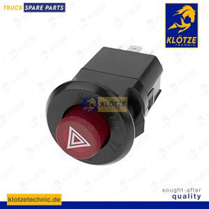 Hazard warning switch without bulb