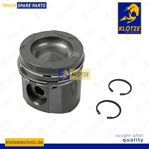 Piston complete with rings