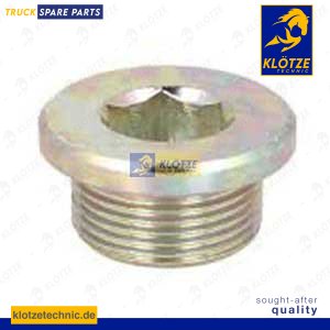 Screw plug oil sump with magnet