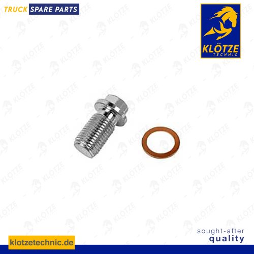 Screw plug oil sump