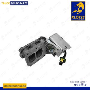 Blocking flap exhaust gas recirculation