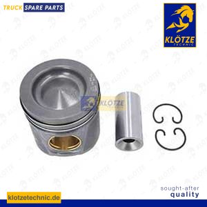 Piston complete with rings