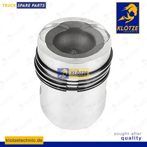 Piston complete with rings