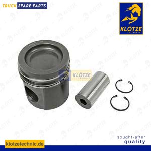 Piston complete with rings