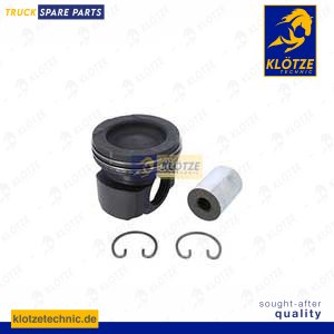 Piston complete with rings