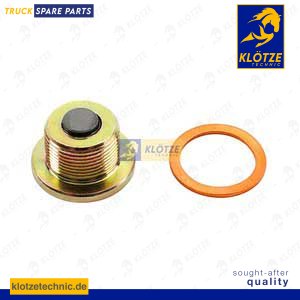 Screw plug oil sump with seal ring