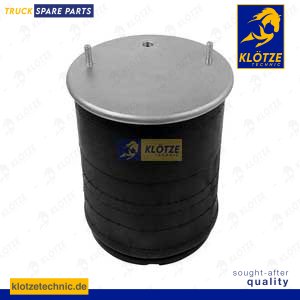 Air spring with plastic piston