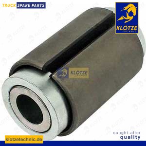 Rubber bushing leaf spring