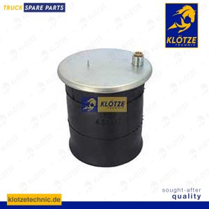 Air spring with plastic piston