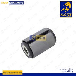 Rubber bushing leaf spring