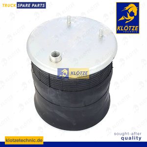 Air spring with steel piston