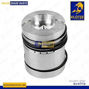 Piston, segmanlarıyla birlikte komple