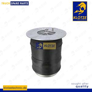 Air spring with steel piston