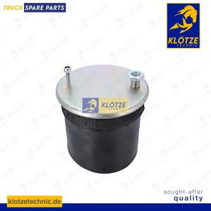 Air spring with steel piston