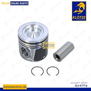 Piston complete with rings