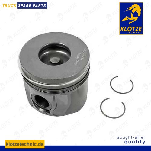 Piston complete with rings