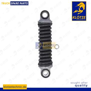 Pressure spring belt tensioner