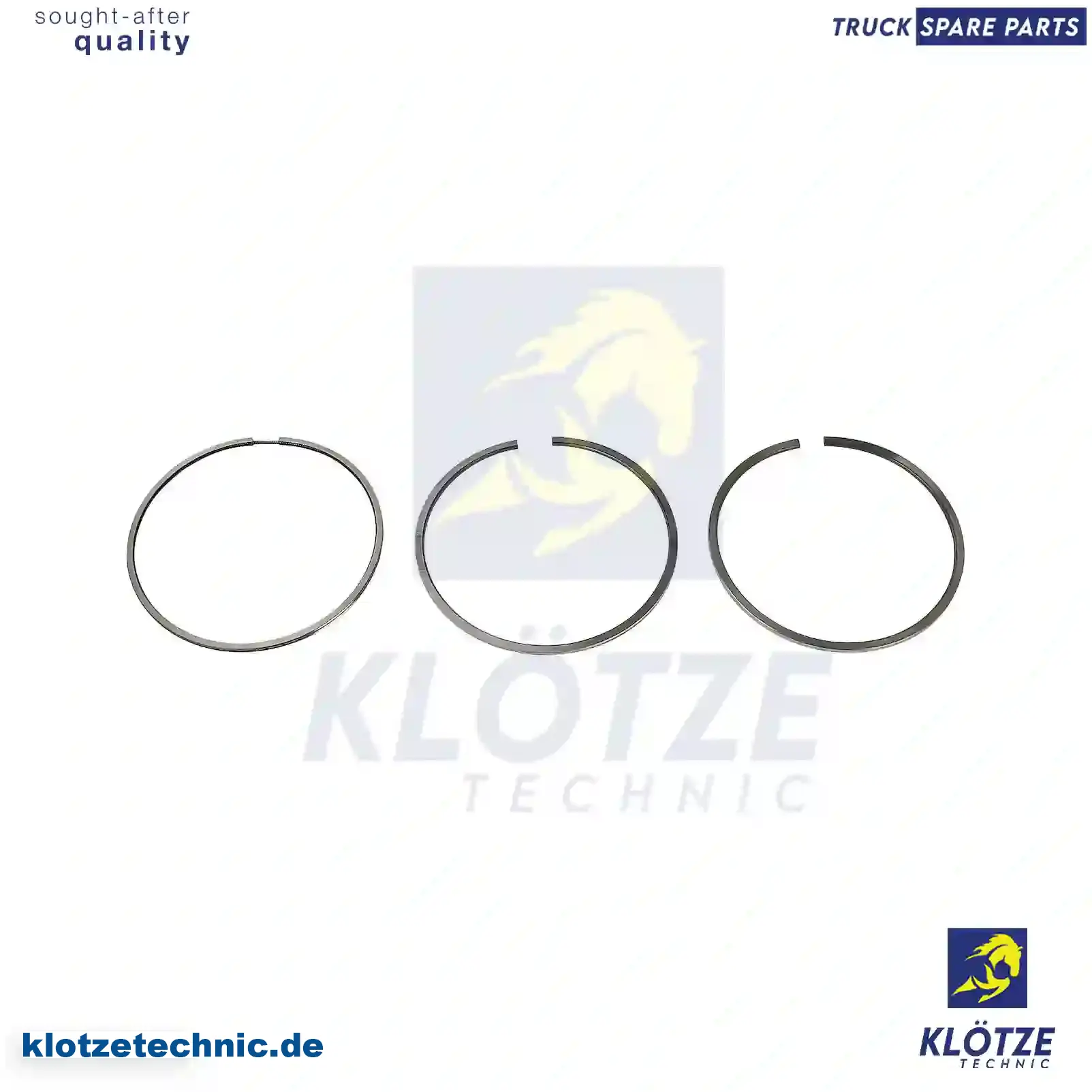 Piston ring kit, 1880981, 2196579, 2196580, ZG01886-0008 || Klötze Technic