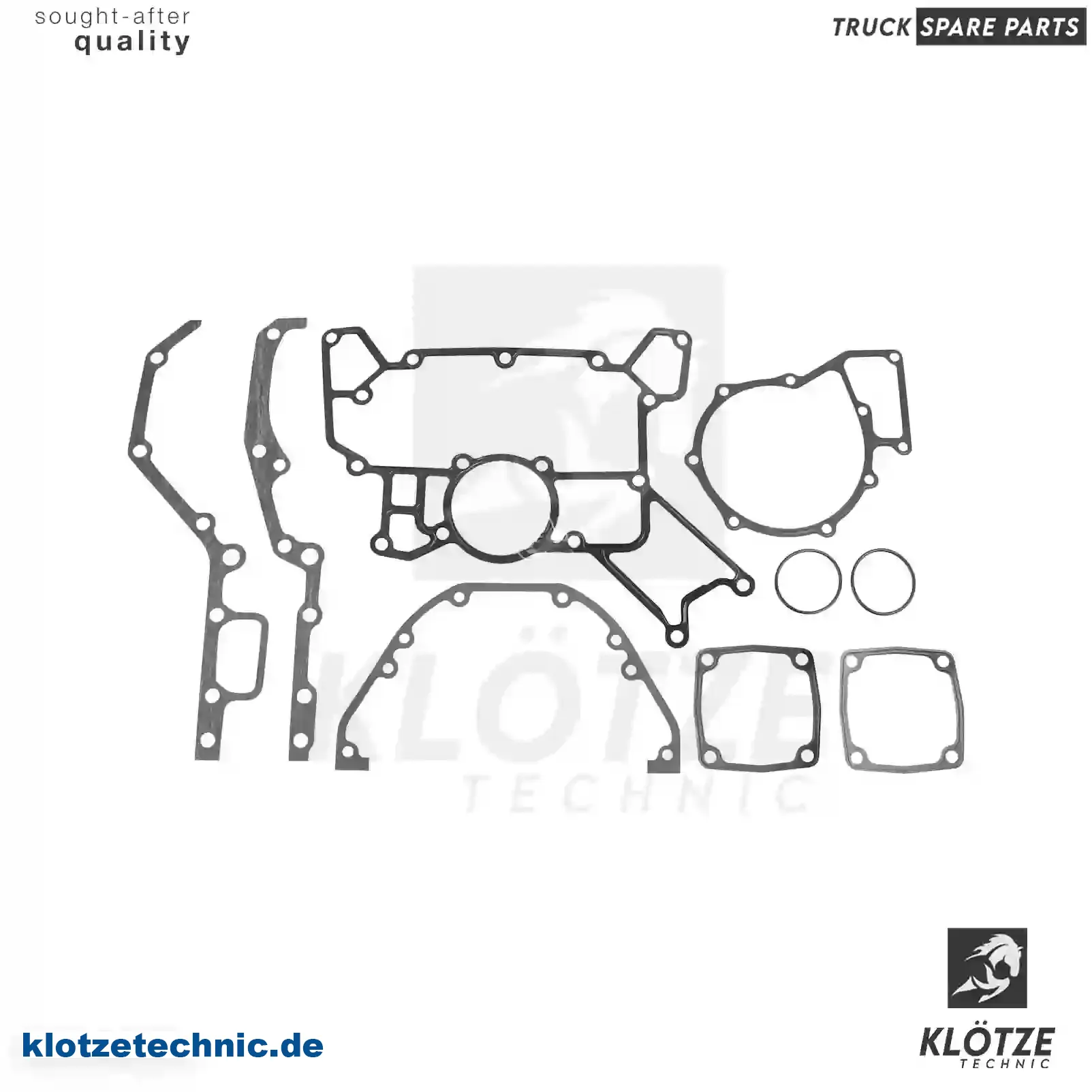 Gasket kit, crankcase, 5410100205, 5410100505, 5410101305, 5410101505, 5420100205, 5420100405, ZG01332-0008 || Klötze Technic