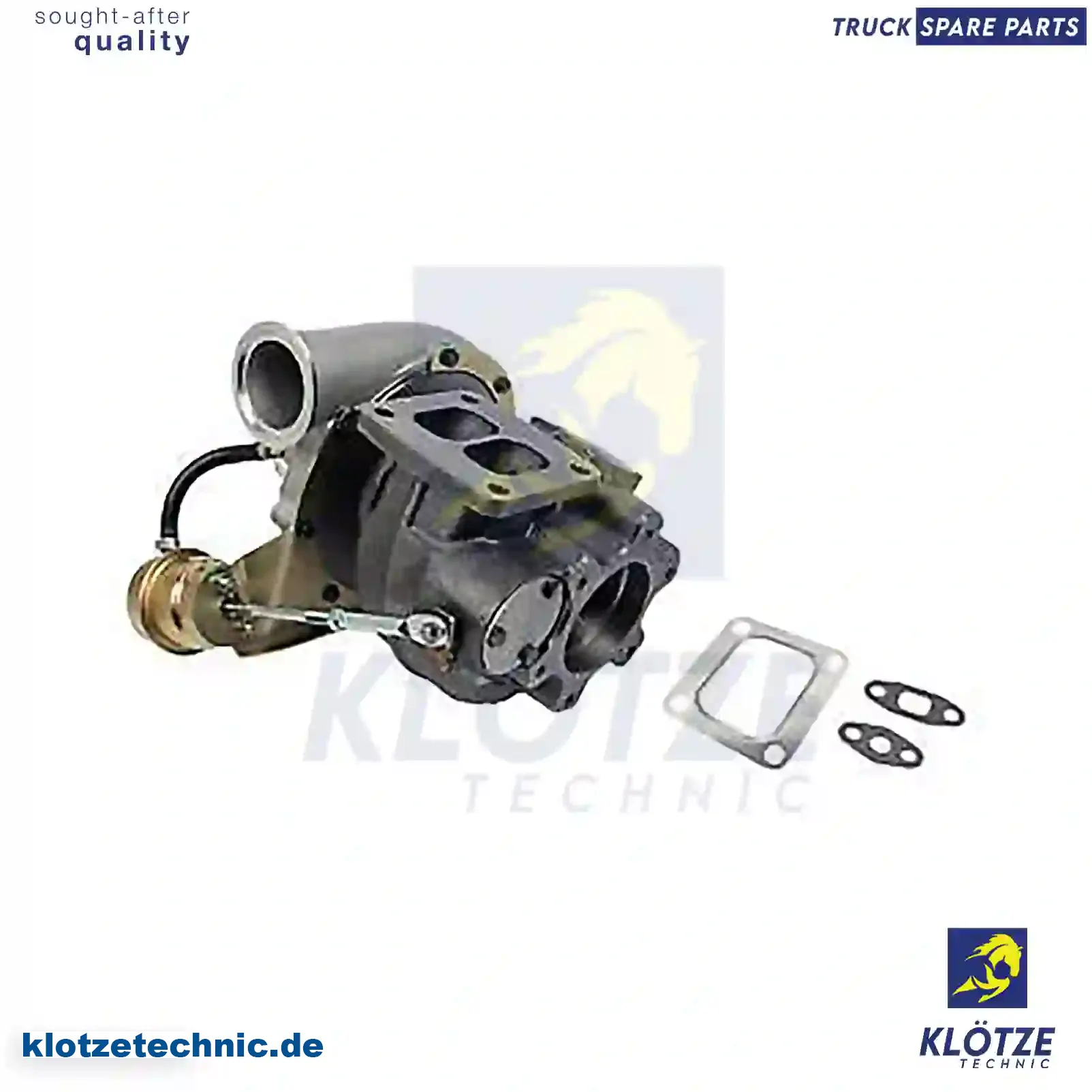 Turbocharger, with gasket kit, 504033070, 504033071, 61319900, 61320348, 61320661, 61320662, 61320909, 61320961, 61321174 || Klötze Technic