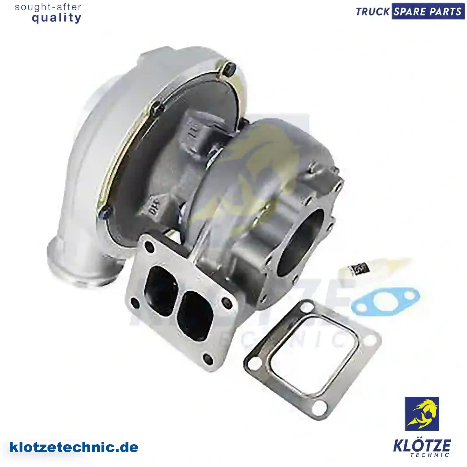 Turbocharger, with gasket kit, 51091007606, 51091007607, 51091007764, 51091007765, 51091009606, 51091009607, 51091009764, 51091009765, 51091007765, 51091009765 || Klötze Technic