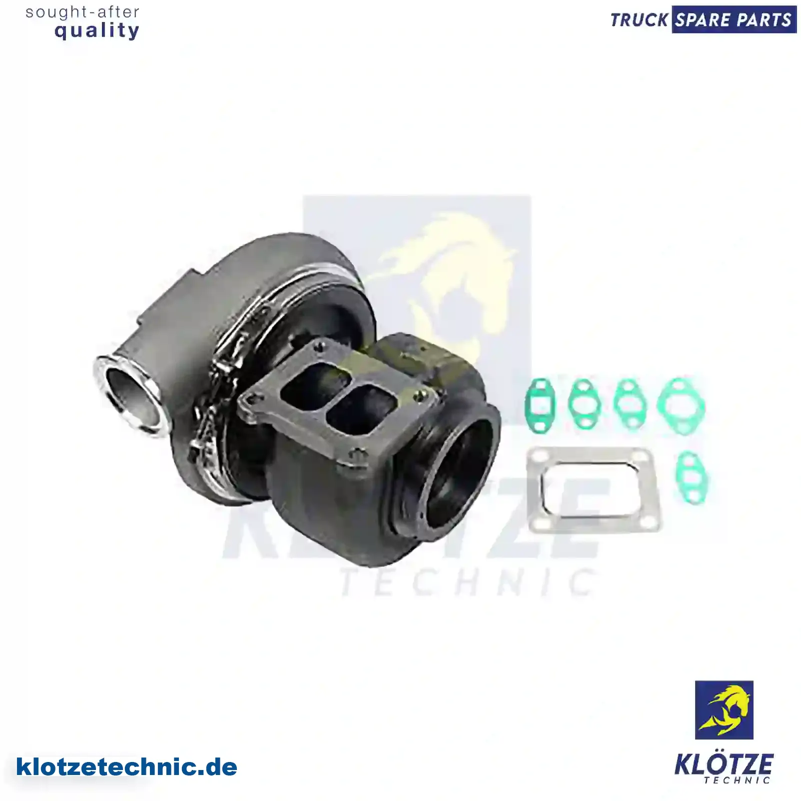 Turbocharger, with gasket kit, 10571618, 1443192, 1443193, 1538370, 1538371, 538370, 571618 || Klötze Technic