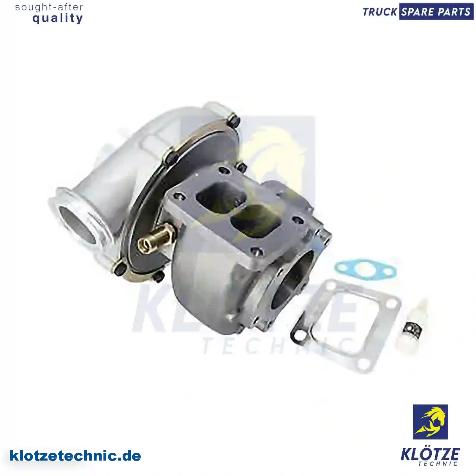 Turbocharger, with gasket kit, 51091007629, 51091007761, 51091007925, 51091009629, 51091009761, 51091009925, 51091017025, 51091019025, 5191007761 || Klötze Technic