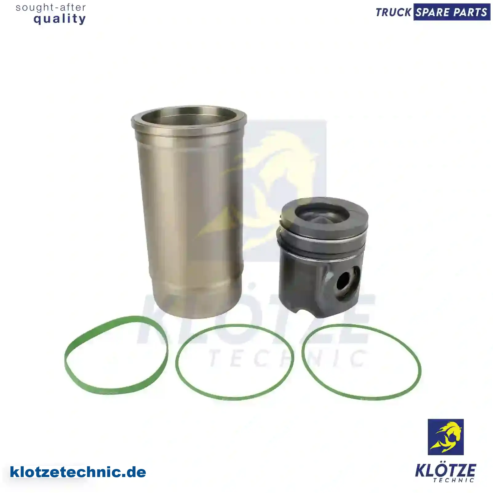 Piston with liner, 550265, 550267, ZG01894-0008 || Klötze Technic