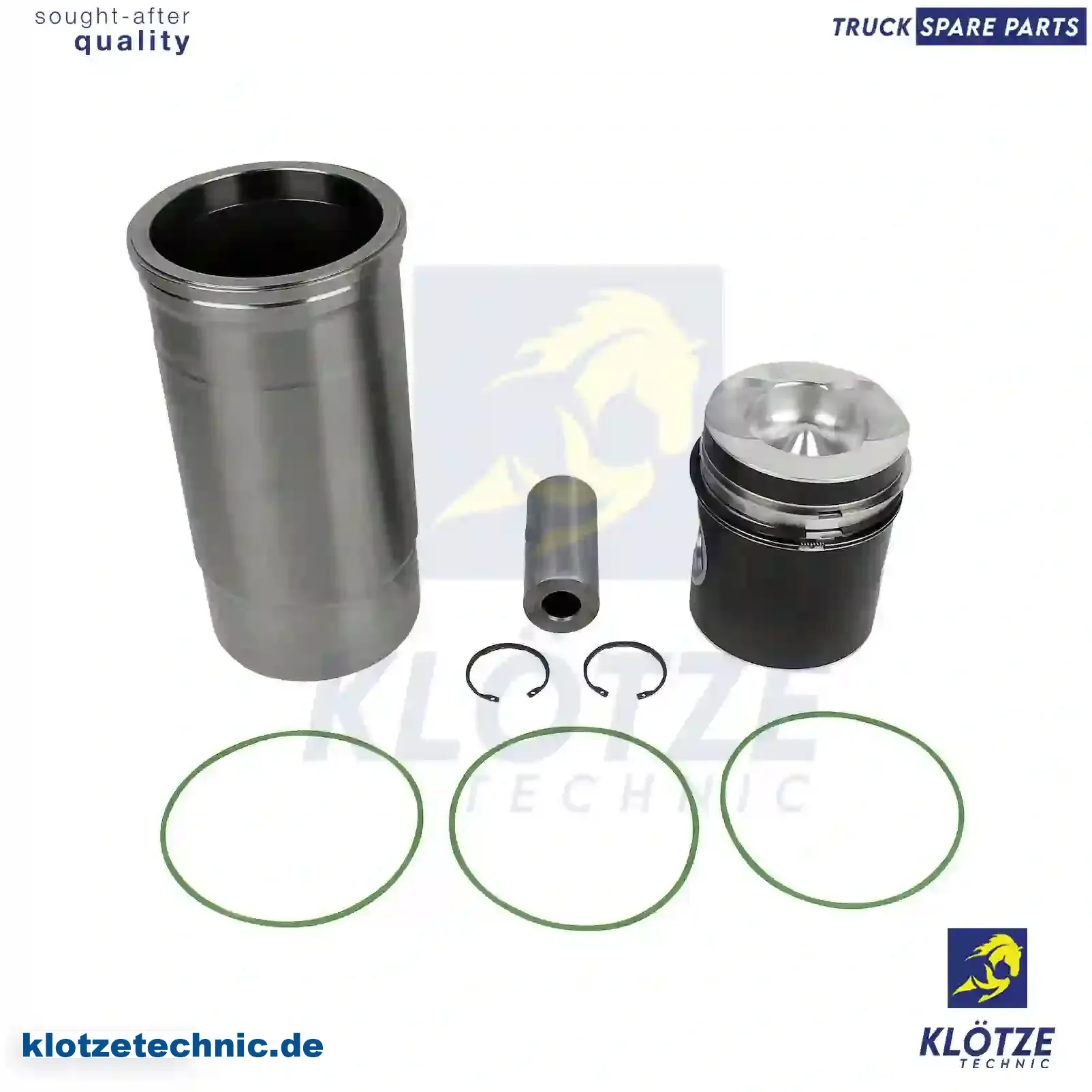 Piston with liner, 1952211, 397070S1, 550334, 550336 || Klötze Technic