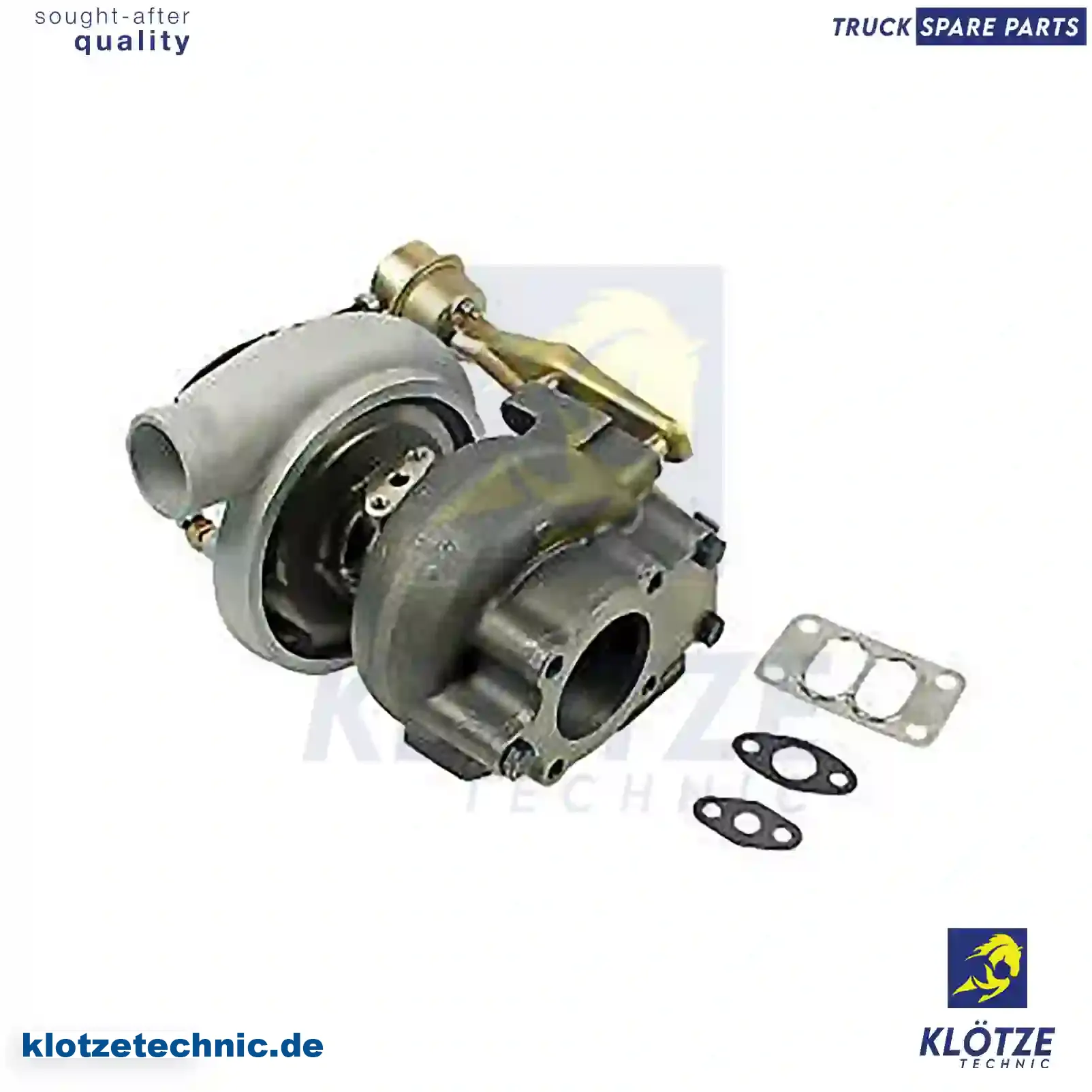 Turbocharger, with gasket kit, 51091007285, 51091007311, 51091007366, 51091007455, 51091009285, 51091009311, 51091009366, 51091009455 || Klötze Technic