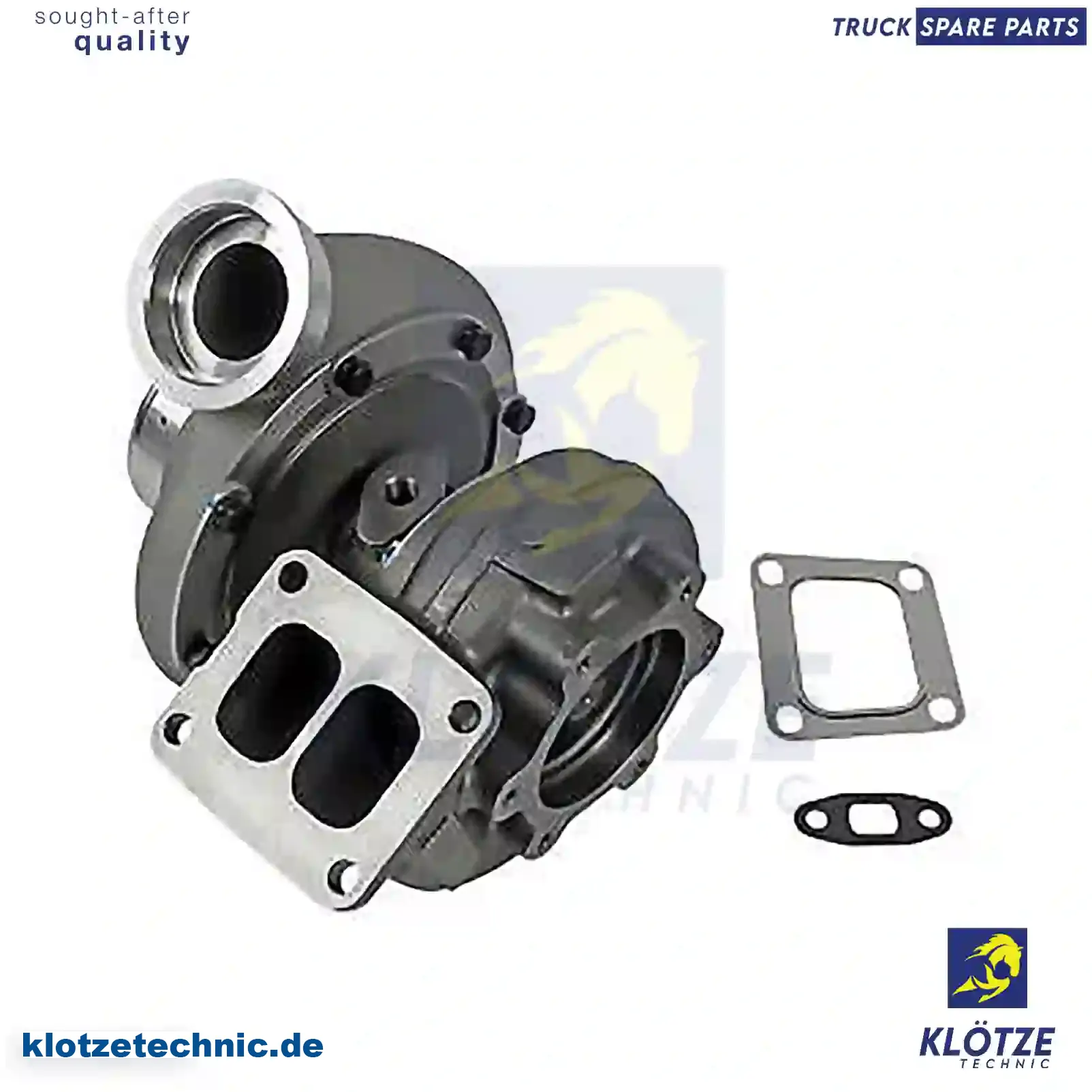 Turbocharger, with gasket kit, 5001857078, 5010412249, 5010550795, 5010550796 || Klötze Technic