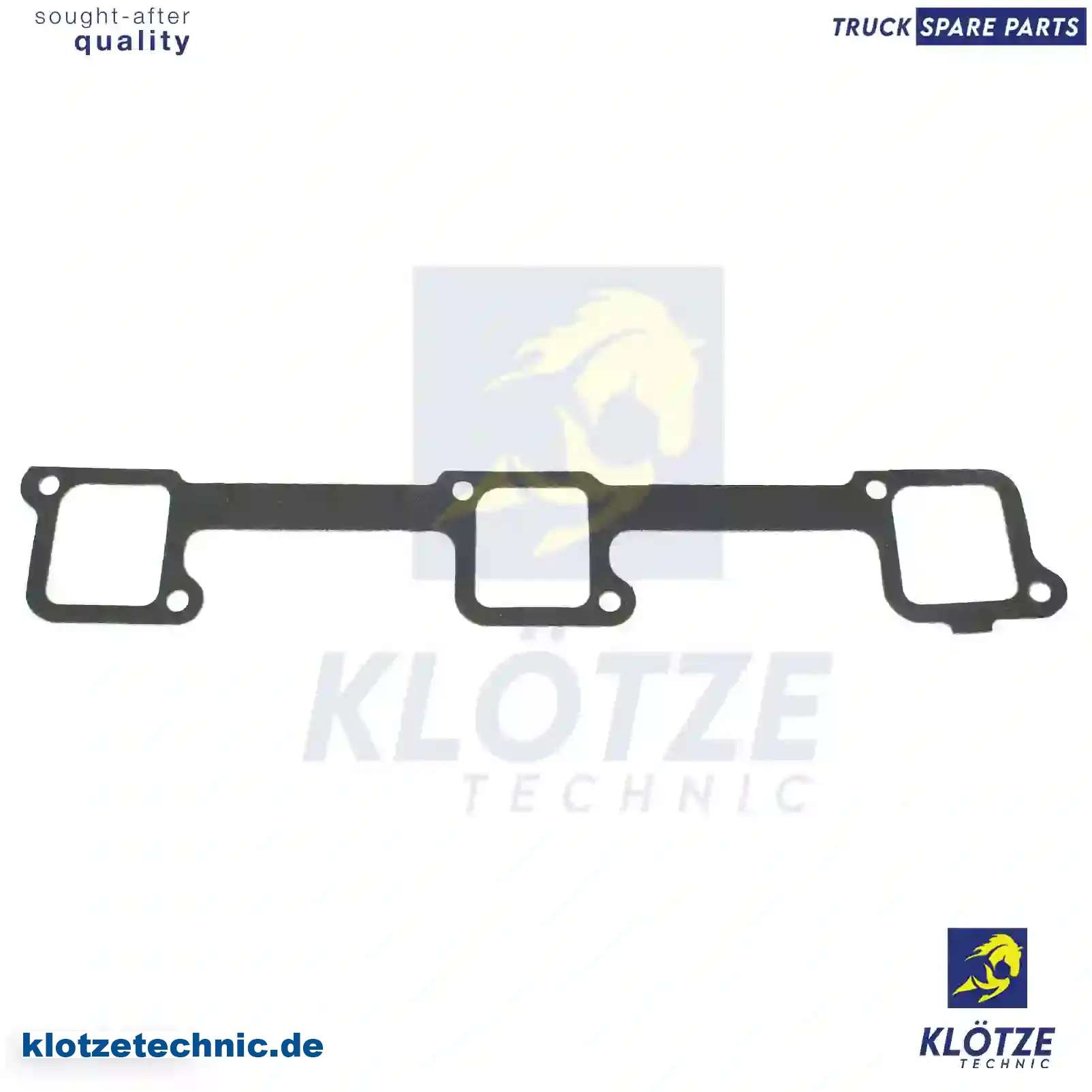 Gasket, exhaust manifold, 3461410180, 3461410280, 3551410280, 3551420280, 3641410180 || Klötze Technic