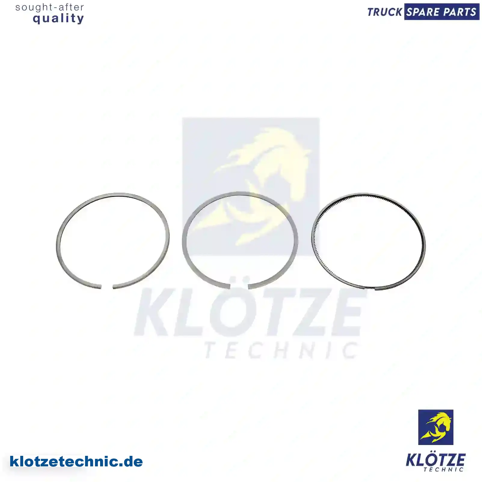 Piston ring kit, 0040375019, 0040375119, 3520300124, 3520300324, 3520300424, 3660370518, 3660371719 || Klötze Technic