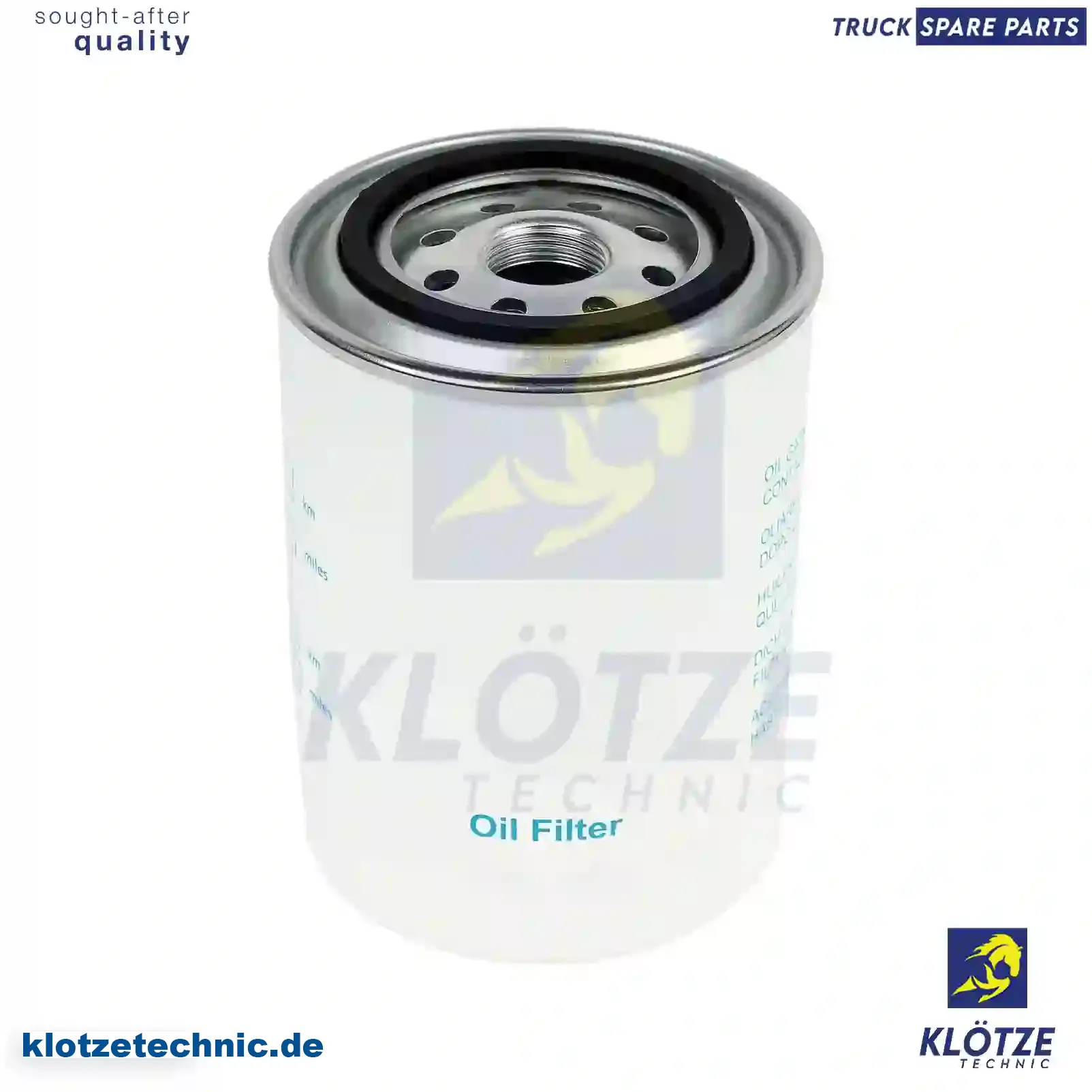 Oil filter, 1109AS, 1109Y5, 1109Y6, 1606267480, 1609563780, 02992188, 08093784, 504006145, 504084945, 71740064, 71753738, 71753739, 98485801, H17W24, 02992188, 08093794, 2992188, 500038746, 1109AS, 1109Y5, 1109Y6, 1606267480, 1609563780, 5021185812, ZG01716-0008 || Klötze Technic