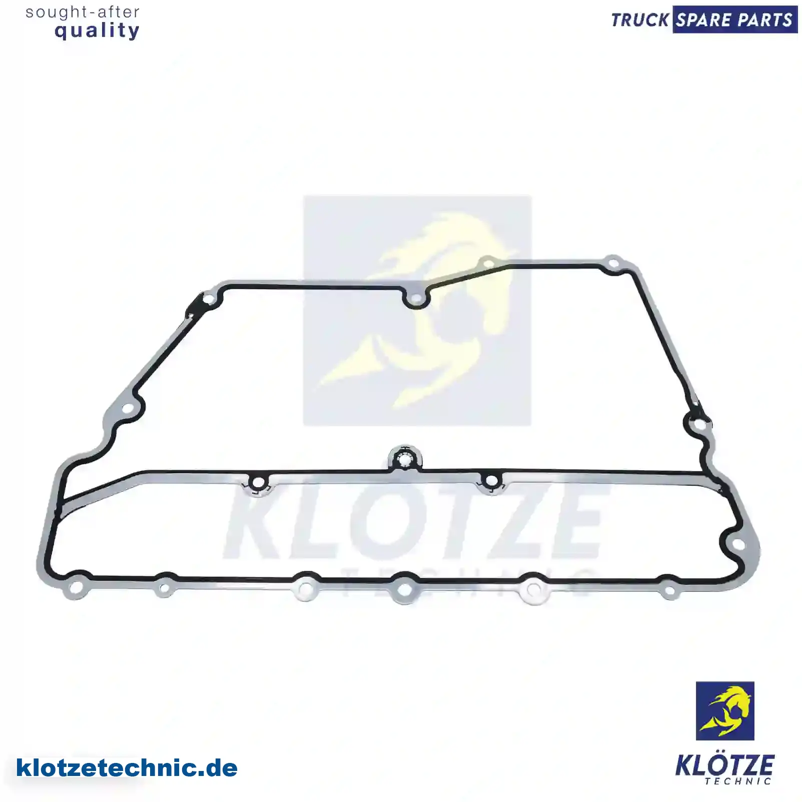 Gasket, oil cooler cover, 1856296, 1921899, 2096562 || Klötze Technic