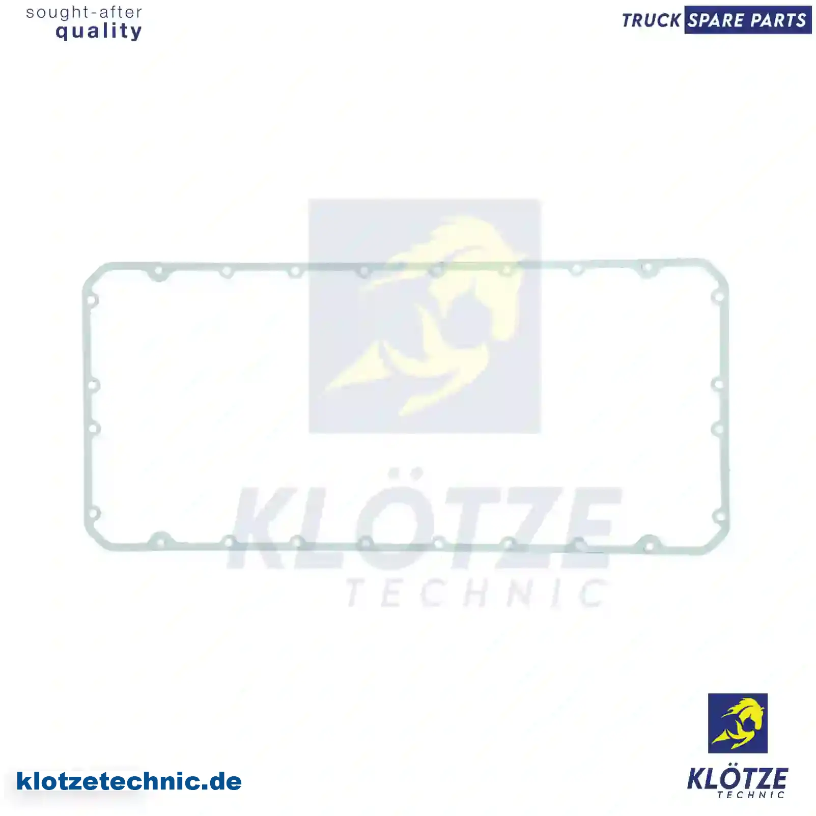 Oil sump gasket, 51059040208 || Klötze Technic