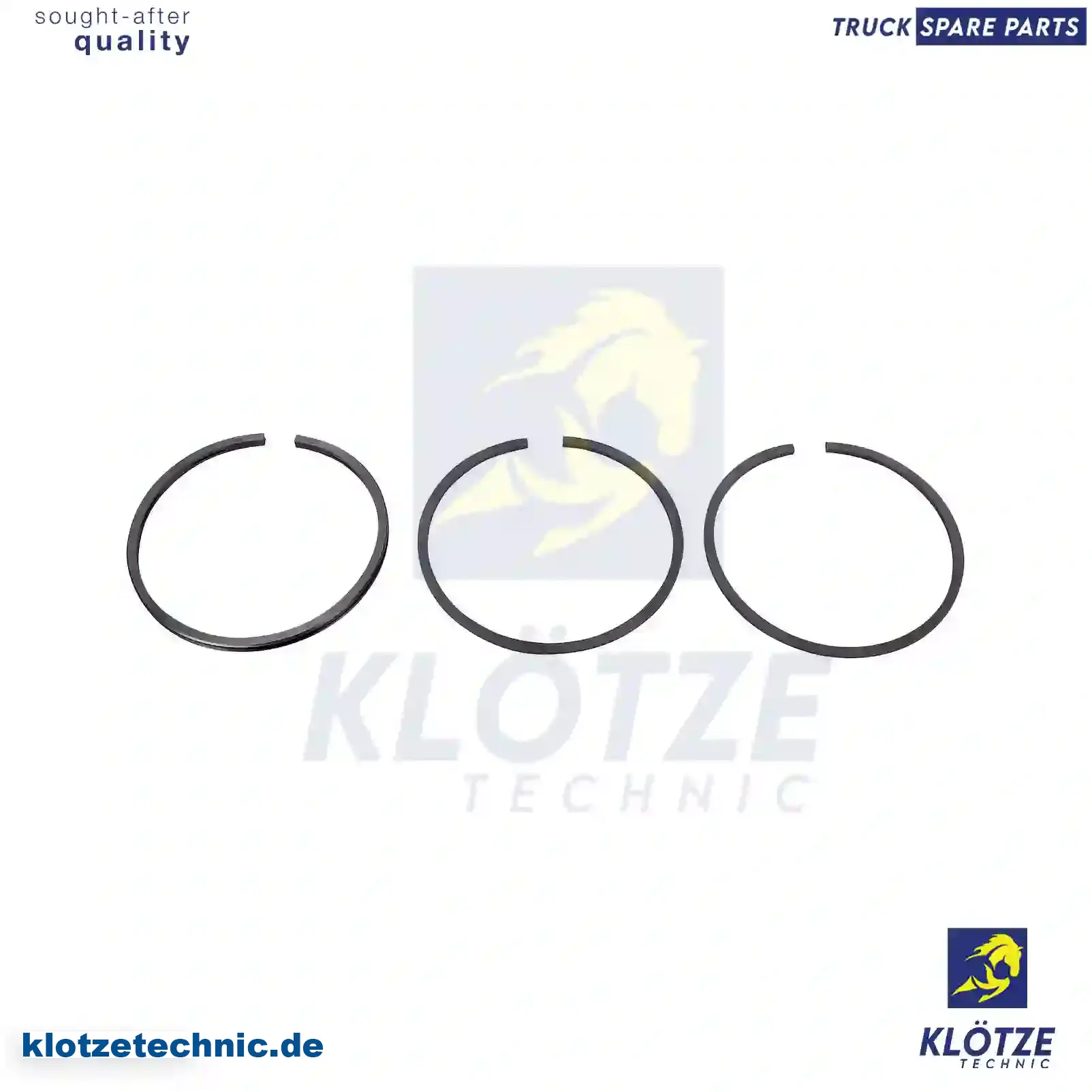 Piston ring kit, 20520658, 21010337, 3886753, 8131233S, 8131234S, 8131235S || Klötze Technic