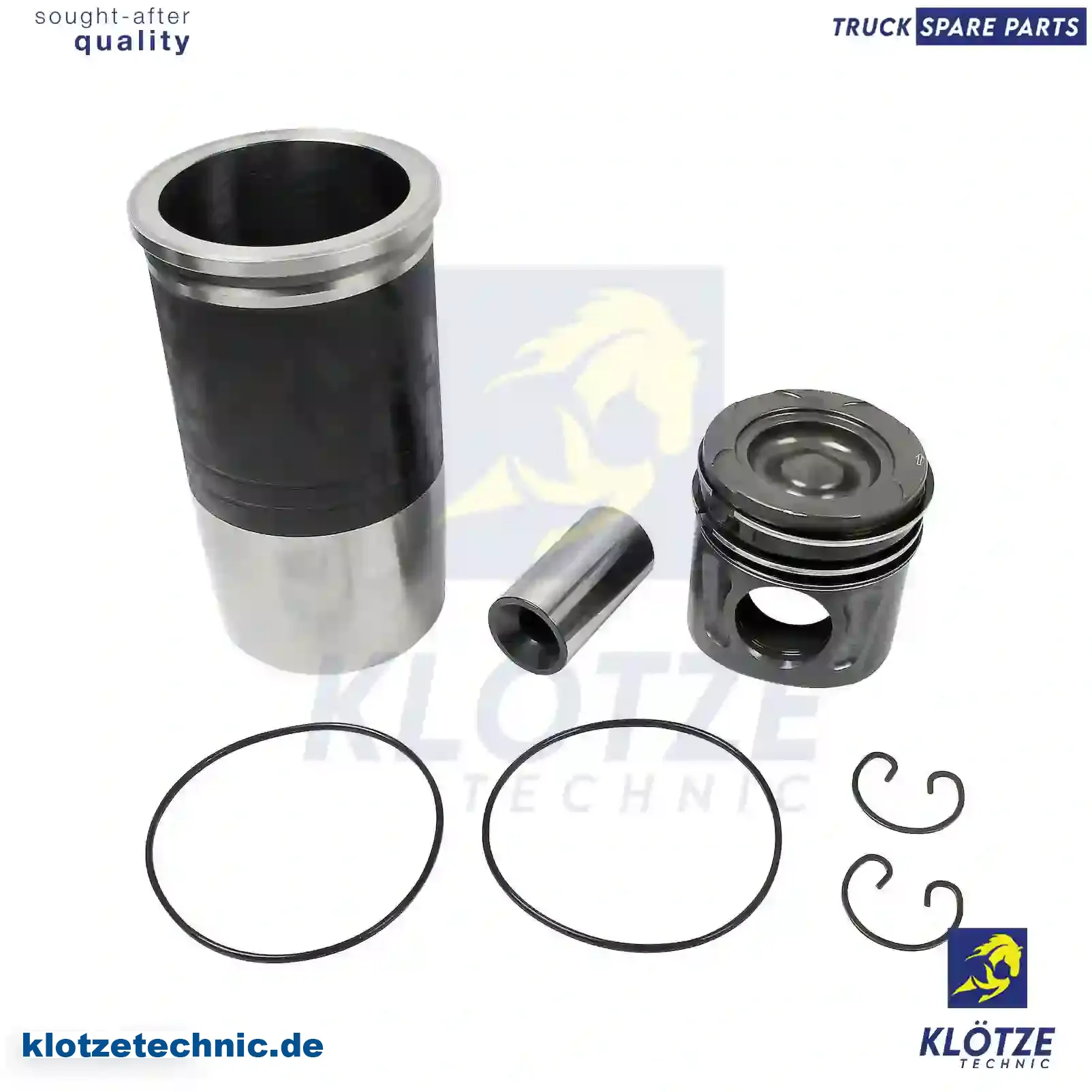 Piston with liner, 51012010417S, 51025006298S || Klötze Technic