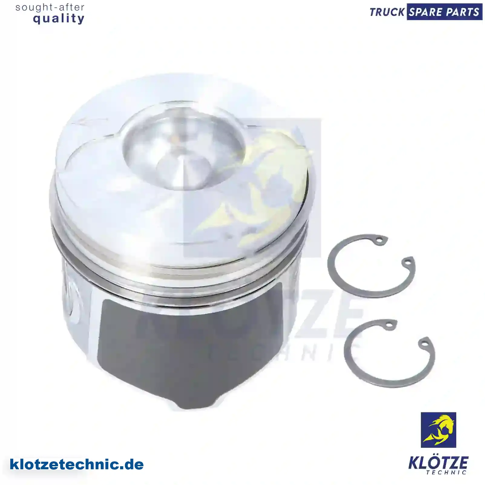 Piston, complete with rings, 91160180, 91160181, 91160182, 93161356, 4408979, 4408980, 4408981, 4430212, 7701472833, 7701472834, 7701472835, 7701476499 || Klötze Technic