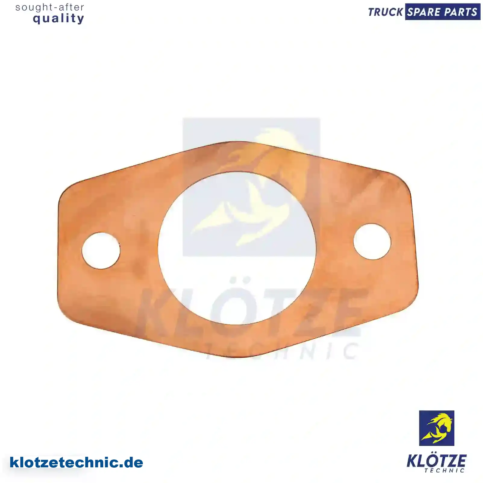 Gasket, exhaust manifold, cooper, 3551420480, , , , || Klötze Technic