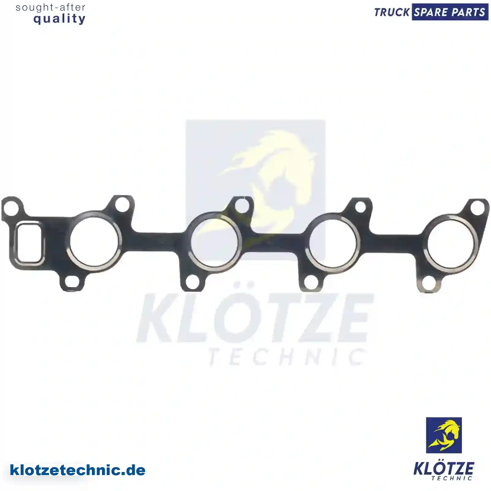 Gasket, exhaust manifold, 6111420380, 6121420180, 6121420380, ZG10227-0008 || Klötze Technic