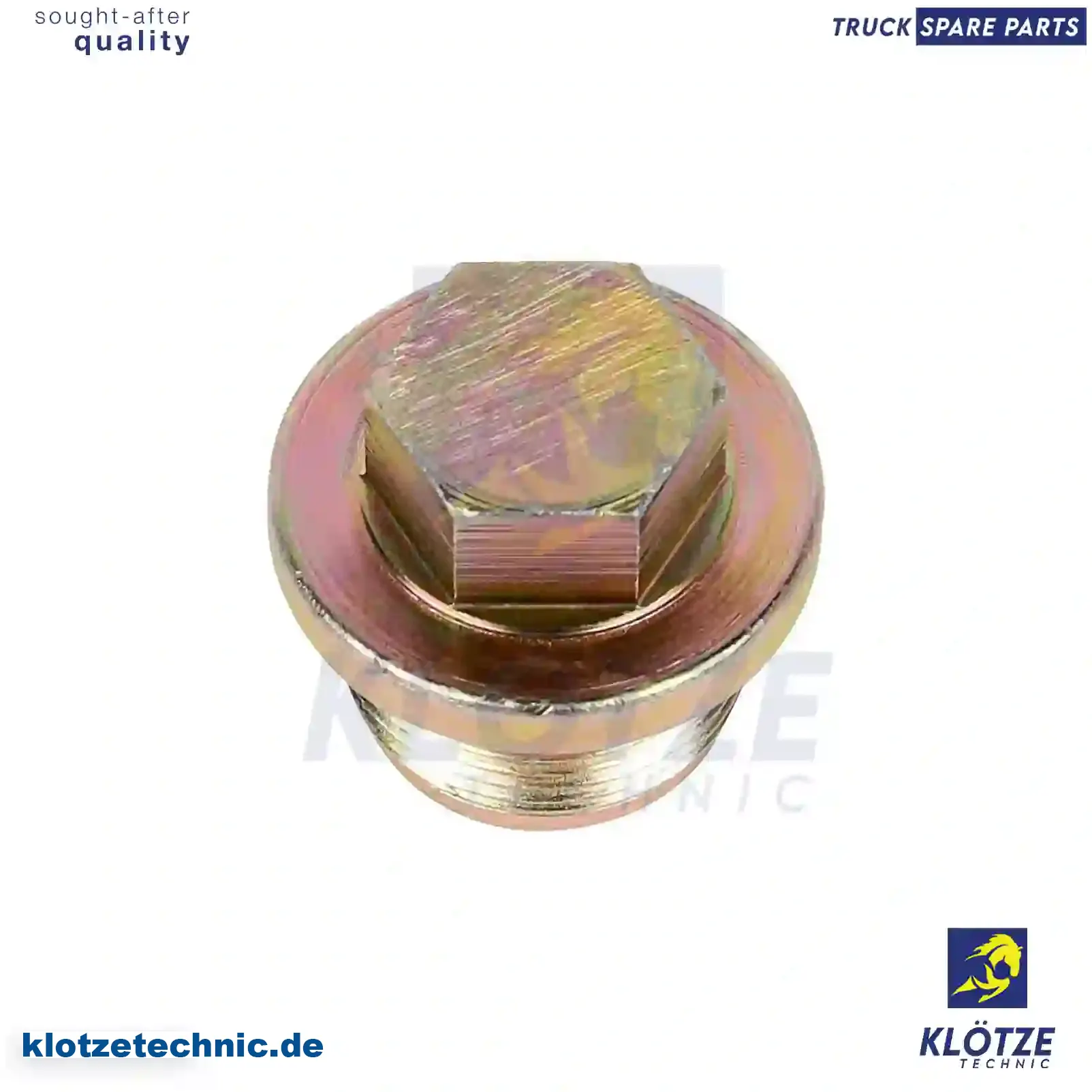 Screw plug, oil sump, 51903100107, 3469 || Klötze Technic