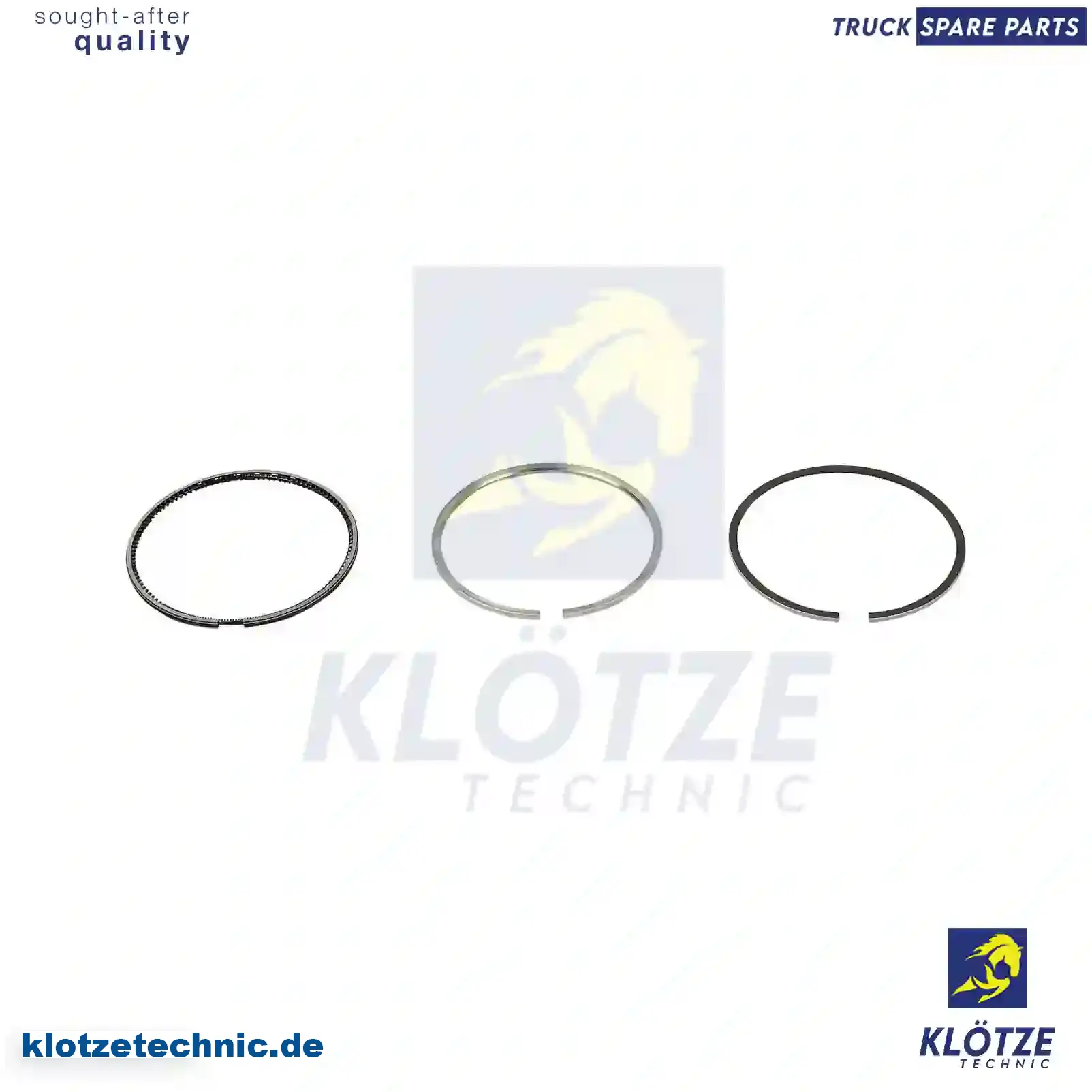 Piston ring kit, 4570300424, 4570300824, 4570300924, 4570301024, 4570301324, 4570370317, 4570370816, 4570370817, 4570370818, 4570370918, 4570371018, 4570371216, 4570371416, 4600300124 || Klötze Technic