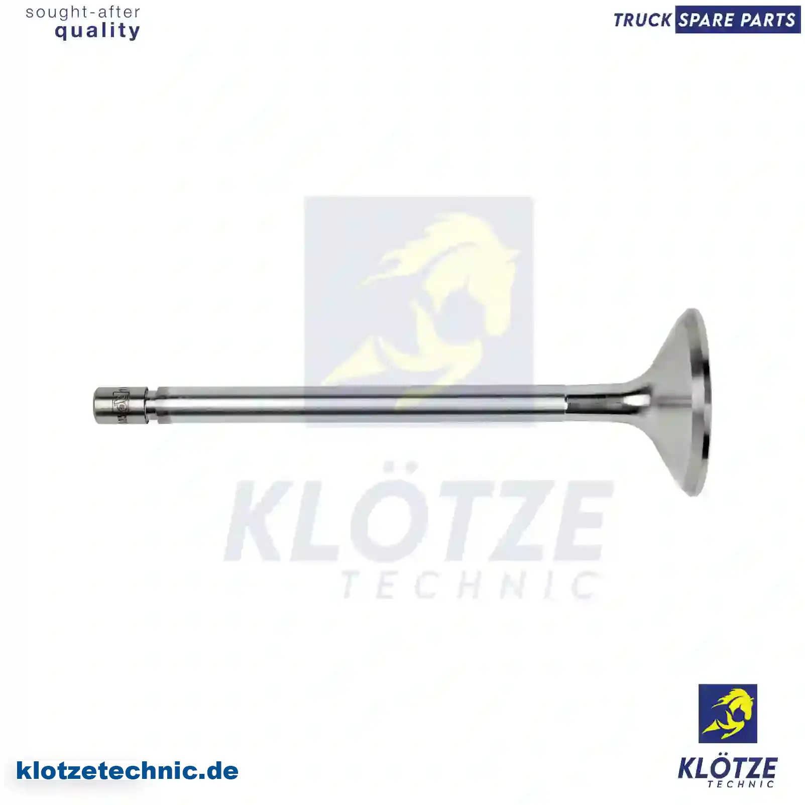 Intake valve, 3520500026, 3520500126, 3520530001, 3520530101 || Klötze Technic