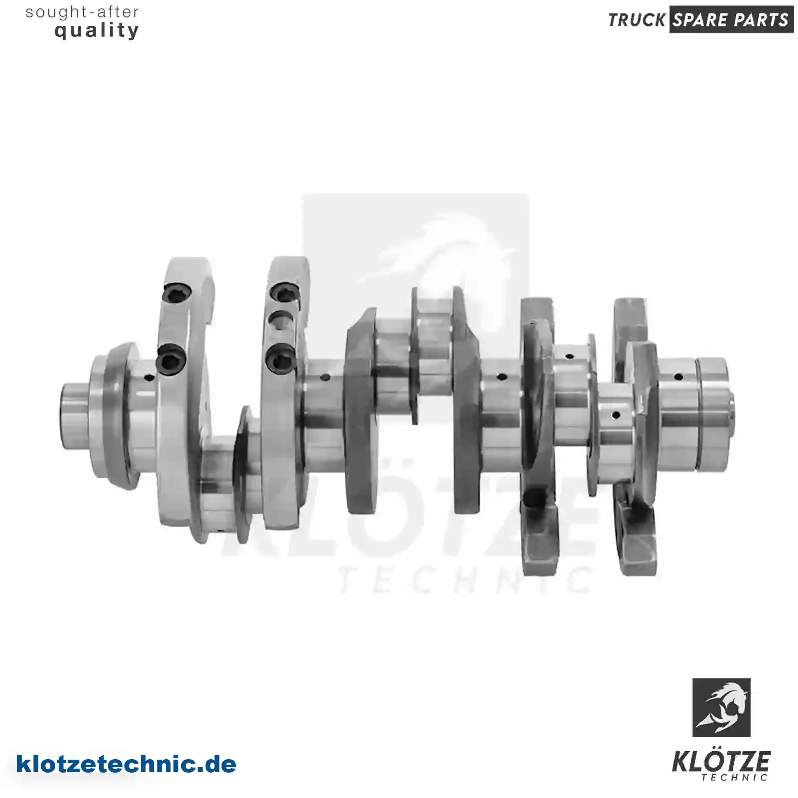 Crankshaft, without bearings, 4010302301, 4010302501, 401030250180 || Klötze Technic