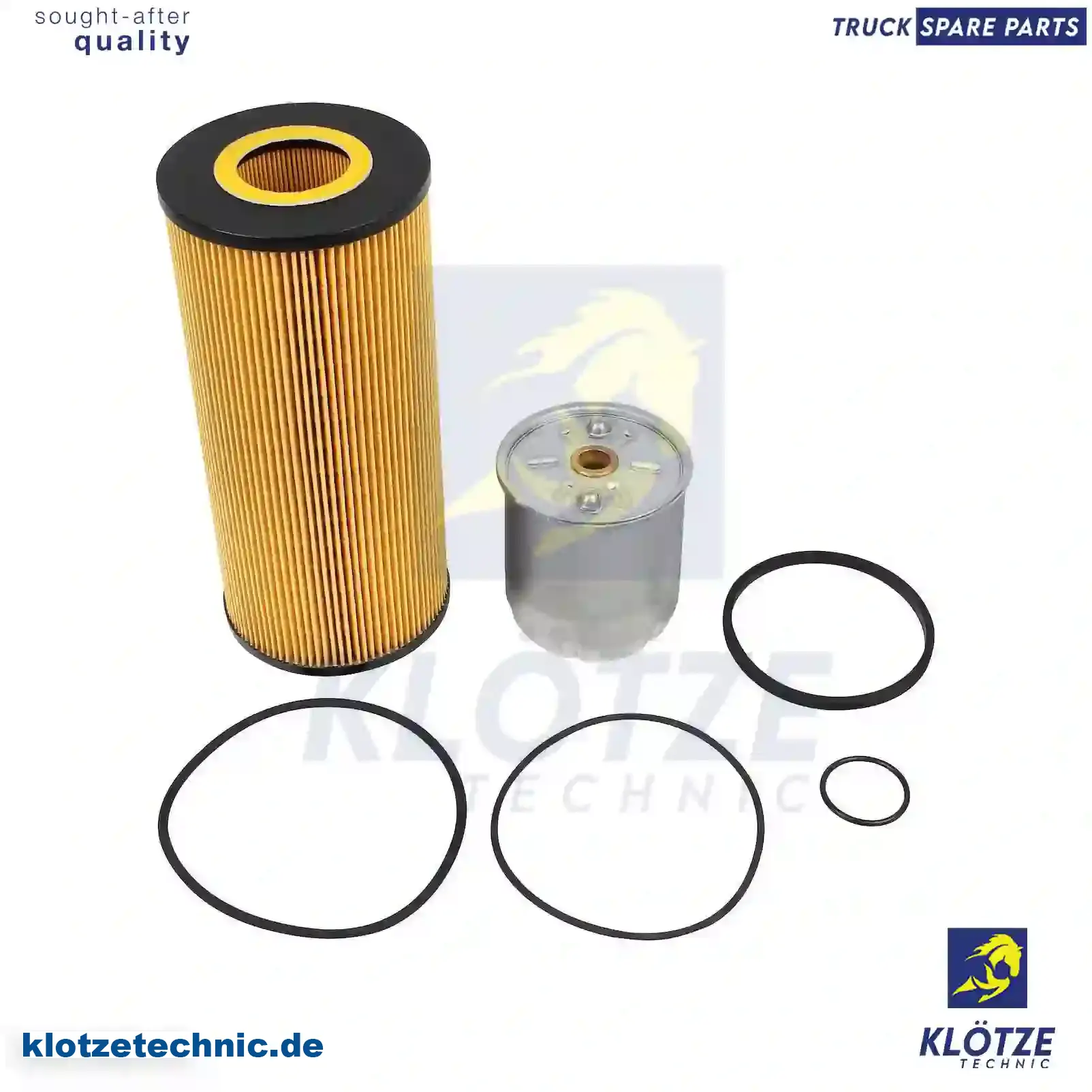 Oil filter kit, for biodiesel-engines, 5411800109, 5411840525, 7424993650, ZG01750-0008 || Klötze Technic