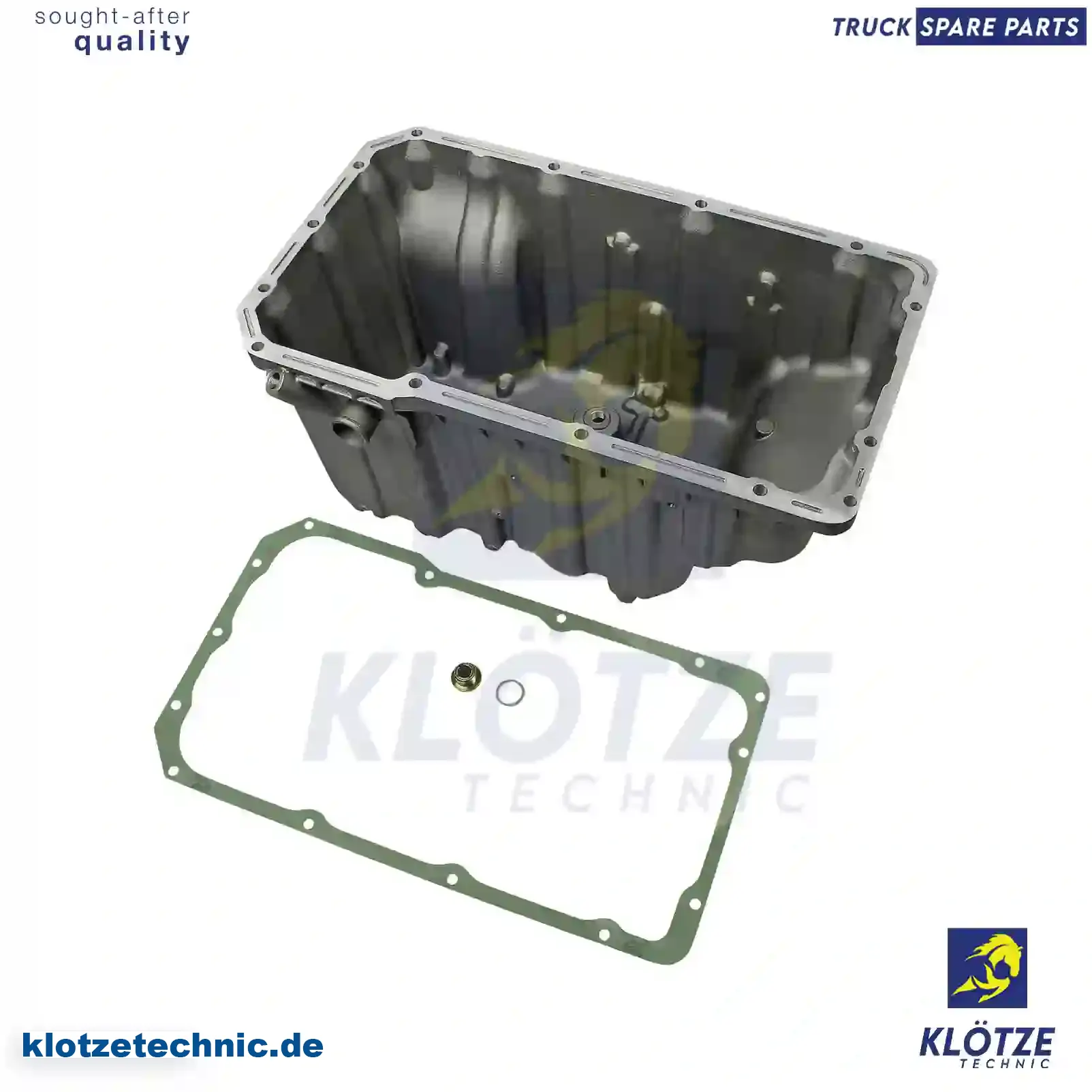 Oil sump, aluminium, with gasket, 5410100313, 54101 || Klötze Technic