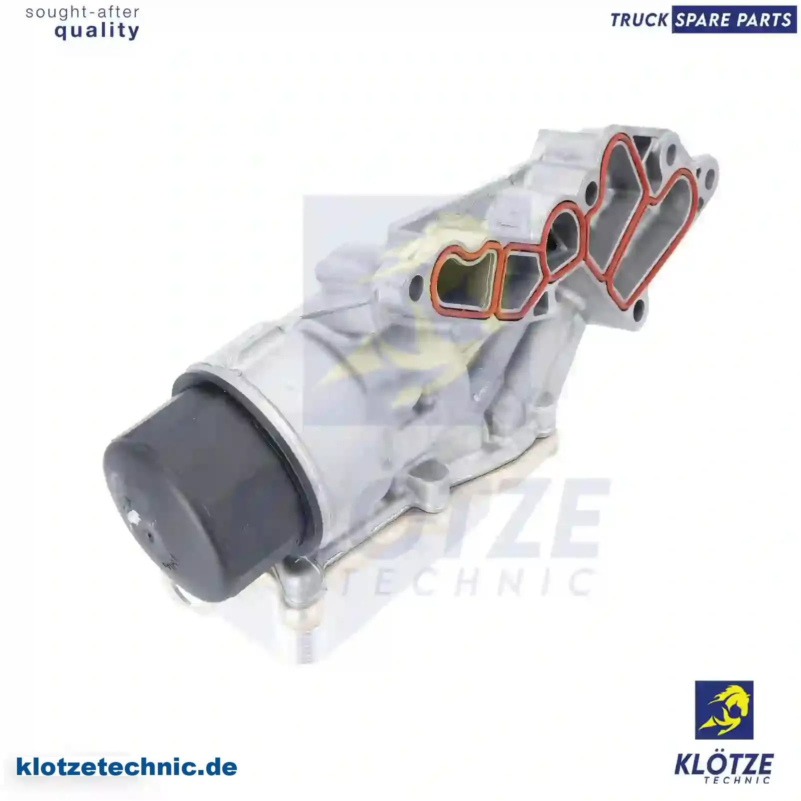 Oil filter housing, complete with oil cooler, 2721800410, 27218 || Klötze Technic