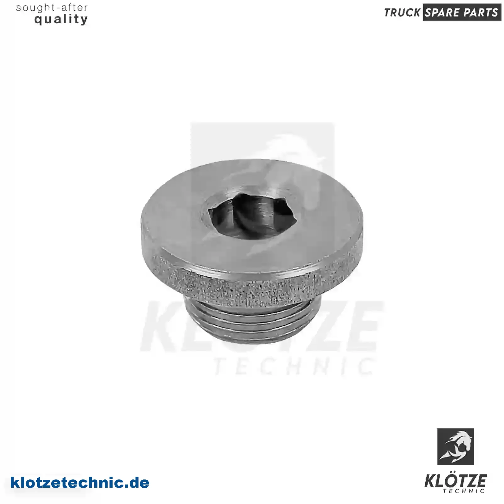 Oil drain plug, 4894139, 4894139 || Klötze Technic