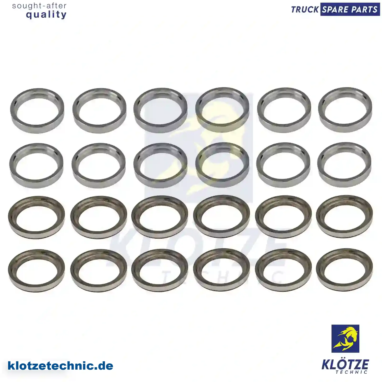 Kit, valve seat rings, 3450530132S, 3460530532S, 3460530731S, 3550530632S, 3550530731S, 3550531032S, 3550531131S, 3550531832S || Klötze Technic